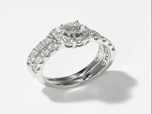 Leo Diamond Bridal Set|2 ct tw Round-cut|14K White Gold - image 6 from ...