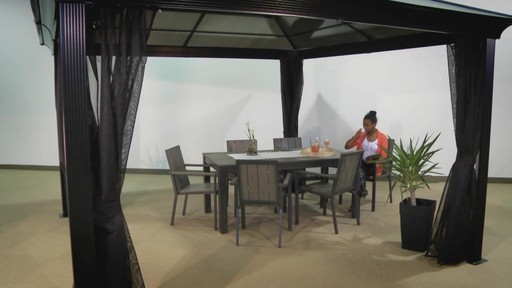 Sedona Hard-Top Sun Shelters with Mosquito Netting Option - image 3 from the video
