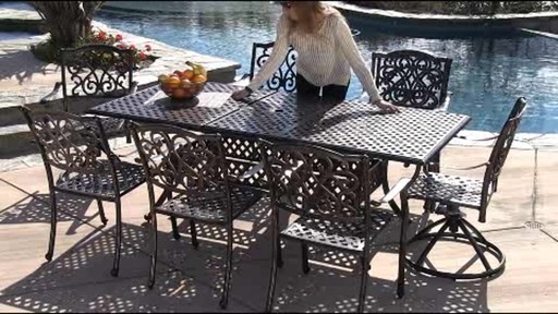 Lagos 9-piece Patio Dining Set - image 3 from the video