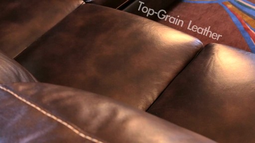 Lancaster Leather Sectional  - image 3 from the video