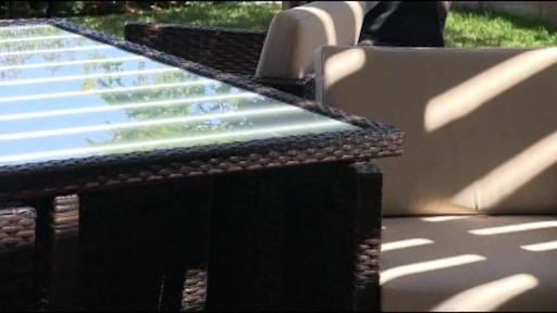 Rome 9-piece Patio Dining Set - image 10 from the video