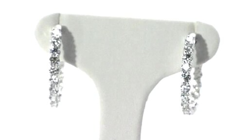 Diamond Hoop Earrings - image 10 from the video