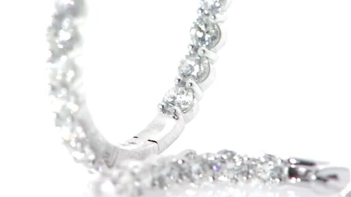 Diamond Hoop Earrings - image 5 from the video