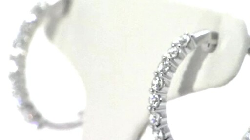 Diamond Hoop Earrings - image 9 from the video