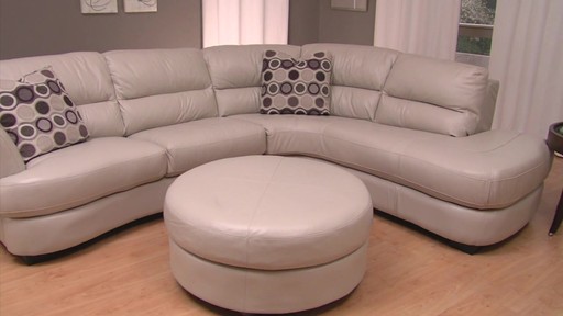 Nouveau Top Grain Leather Sectional - image 10 from the video