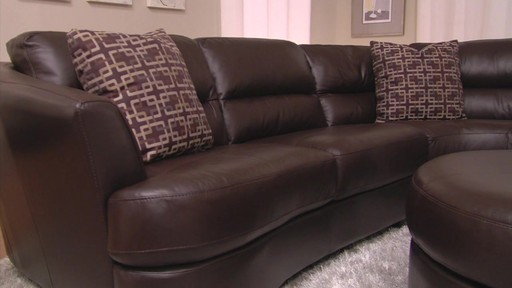 Nouveau Top Grain Leather Sectional - image 4 from the video
