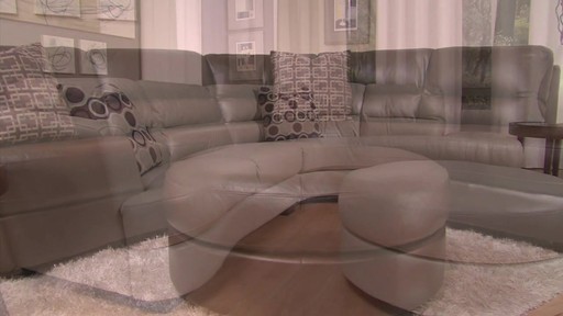 Nouveau Top Grain Leather Sectional - image 5 from the video