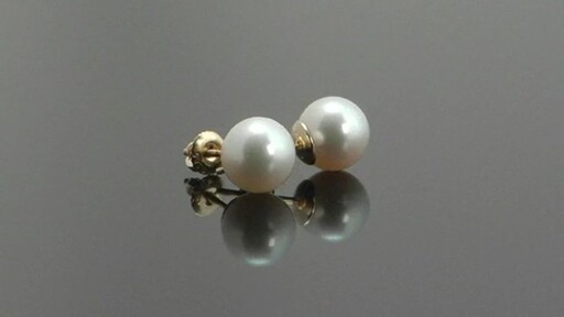Akoya Cultured Pearl Earrings (9mm) - image 1 from the video