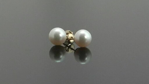 Akoya Cultured Pearl Earrings (9mm) - image 10 from the video