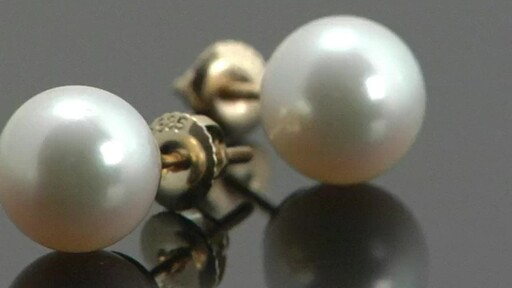 Akoya Cultured Pearl Earrings (9mm) - image 4 from the video