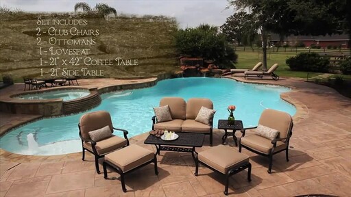 San Paulo 7-piece Patio Deep Seating Collection - image 3 from the video