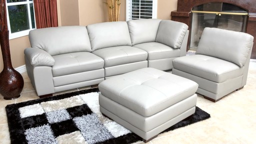 Portman Leather 5-piece Modular Sectional - image 8 from the video | 512 x 288 · 44 kB · jpeg