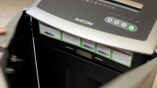 GoECOlife 12-Sheet Cross-cut Commercial Shredder - image 4 from the video