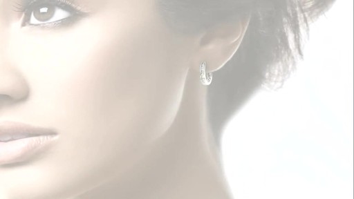 Diamond Hoop Earrings - image 2 from the video
