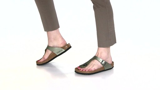 Women's Birkenstock Gizeh Birko-Flor Thong Sandals Video - image 8 ...