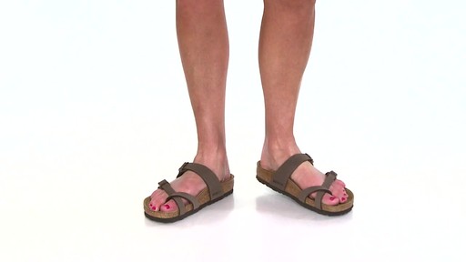 Women's Birkenstock Mayari Birkibuc Slide Sandals Video - image 1 from ...