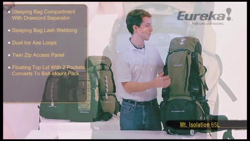 EUREKA Mt Isolation 65L Backpack - image 9 from the video