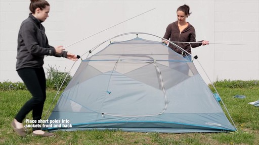 How to set up the EMS Sugar Shack 2 Tent: Eastern Mountain Sports - image 6 from the video