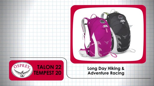OSPREY Talon 22 and Tempest 20 Packs - image 1 from the video