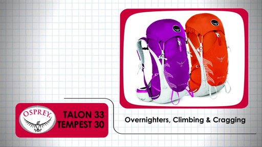 OSPREY Talon 33 and Tempest 30 Pack - image 1 from the video