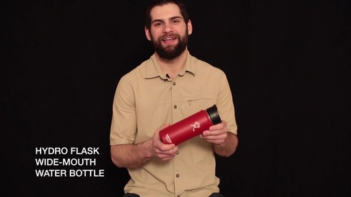 HYDRO FLASK Wide-Mouth Water Bottle with Hydro Flip Lid, 18 oz.  - image 1 from the video