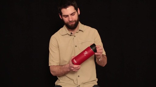 HYDRO FLASK Wide-Mouth Water Bottle with Hydro Flip Lid, 18 oz.  - image 4 from the video
