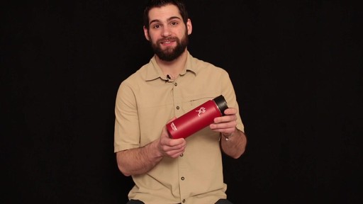 HYDRO FLASK Wide-Mouth Water Bottle with Hydro Flip Lid, 18 oz.  - image 5 from the video