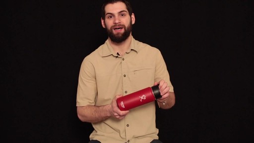 HYDRO FLASK Wide-Mouth Water Bottle with Hydro Flip Lid, 18 oz.  - image 7 from the video
