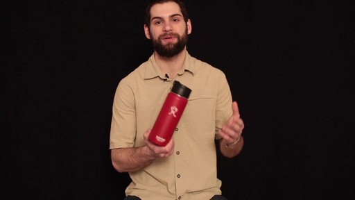 HYDRO FLASK Wide-Mouth Water Bottle with Hydro Flip Lid, 18 oz.  - image 8 from the video