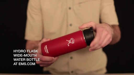 HYDRO FLASK Wide-Mouth Water Bottle with Hydro Flip Lid, 18 oz.  - image 9 from the video