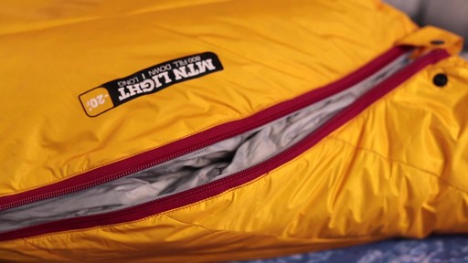 EMS Mountain Light -20° Sleeping Bag - image 9 from the video