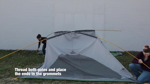 How to set up the EMS Big Easy 6 Tent: Eastern Mountain Sports - image 3 from the video