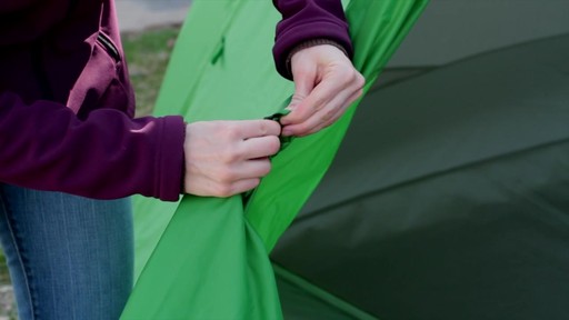 How to set up the EMS Big Easy 6 Tent: Eastern Mountain Sports - image 9 from the video
