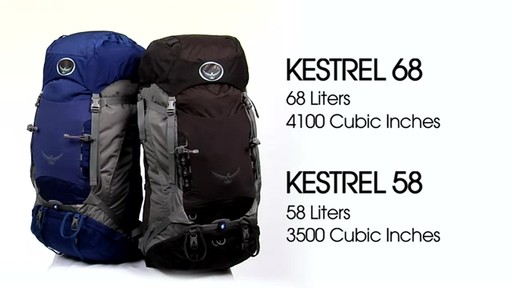 OSPREY Kestrel 58 &amp;amp; 68 Backpacks - image 3 from the video